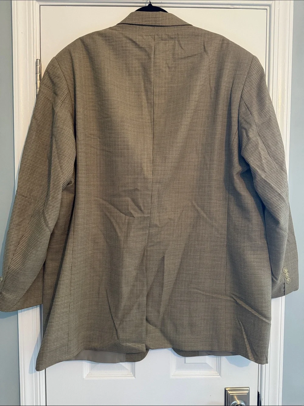 Lauren Ralph Lauren Tan Houndstooth Print Blazer